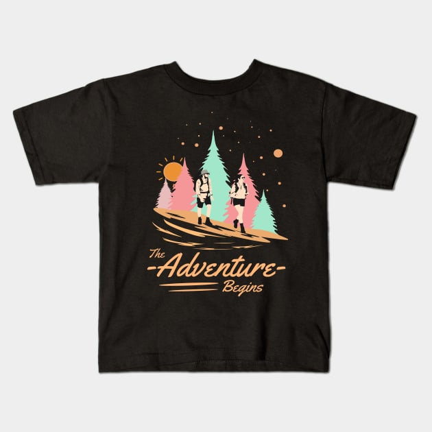 The adventure begins Kids T-Shirt by RamsApparel08